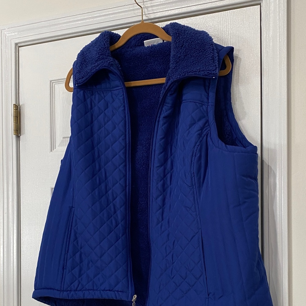 Blue Quilted Vest